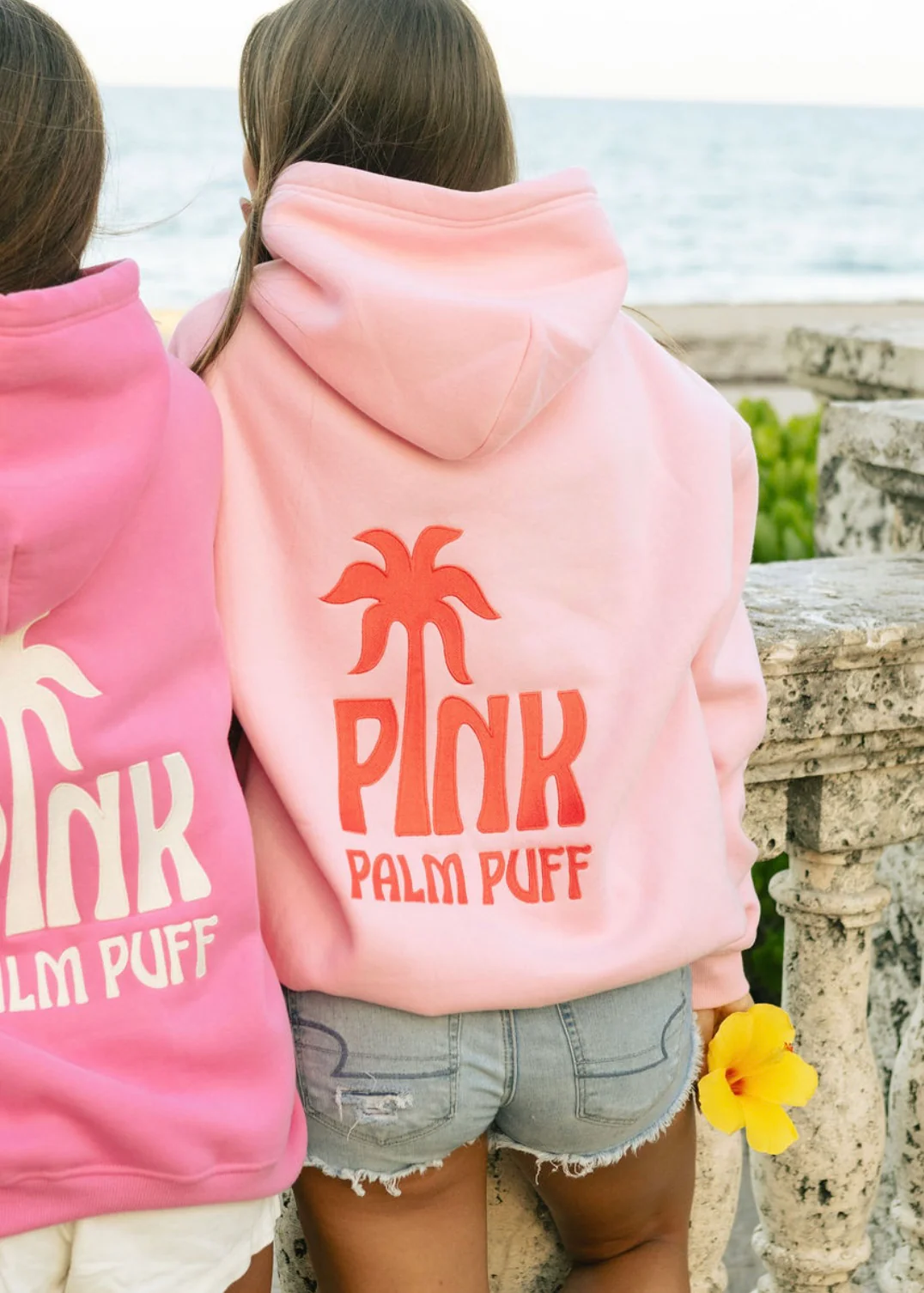 Classic Puff Hoodie in Pink - Image 2
