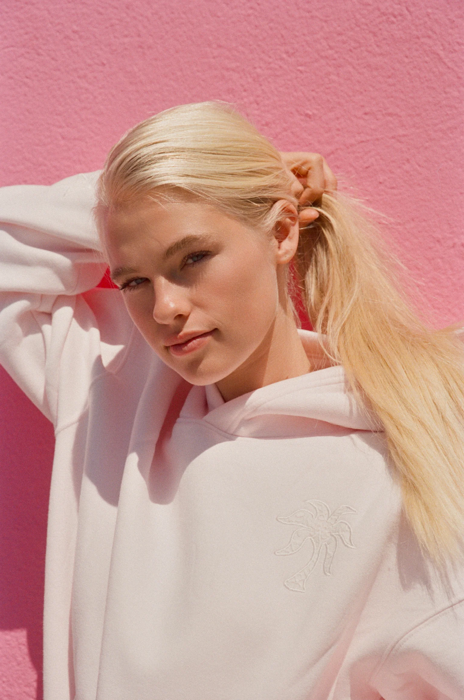 "Lacy" Hoodie in Angel Pink - Image 7