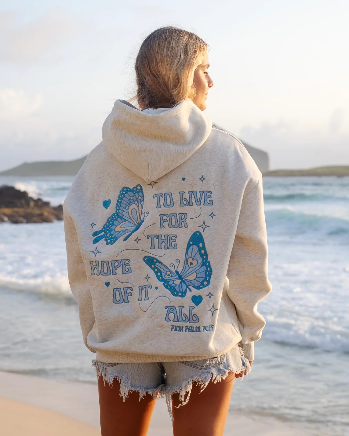 "To Live For the Hope of it All" Hoodie in Heather - Image 6